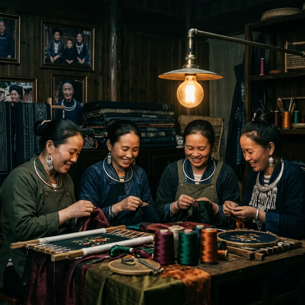 Artisans sharing a moment of quiet connection.