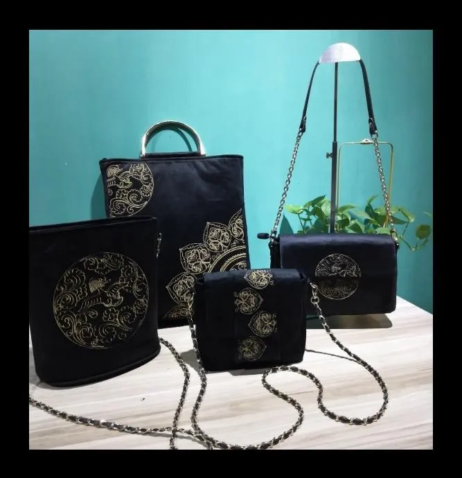 Lotus & Mandarin Duck Handbag