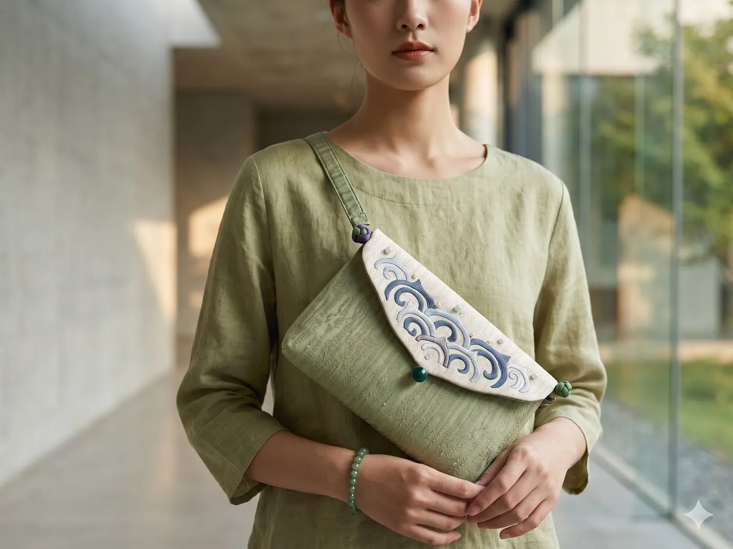 Silk Dragon Ripple Crossbody Bag_2 detail 8