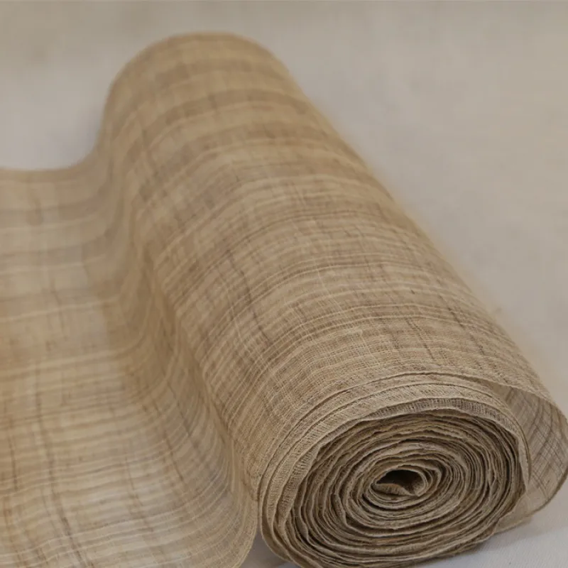 传统手工夏布纹理细节