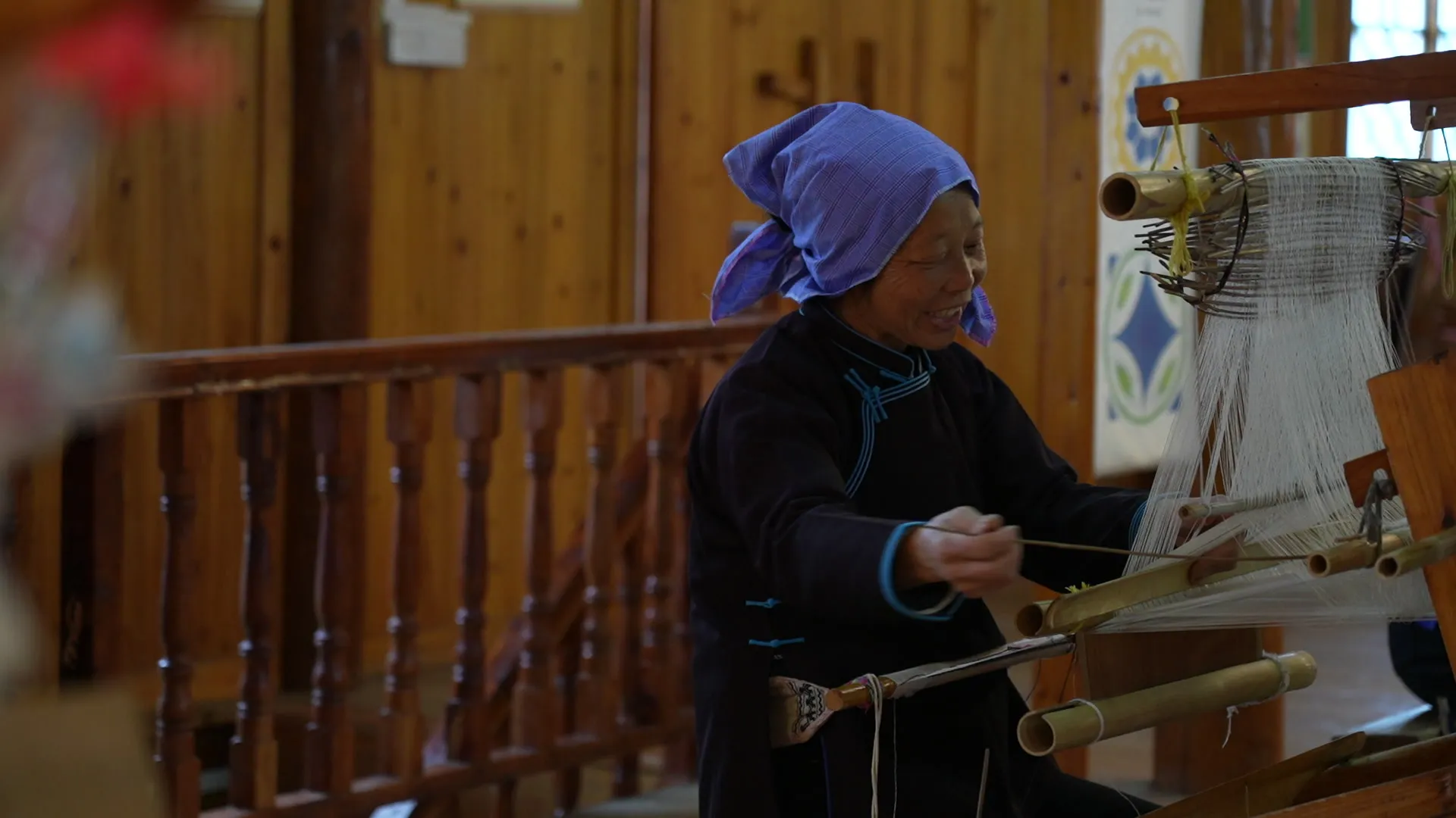 Dong Brocade Artisan Smile